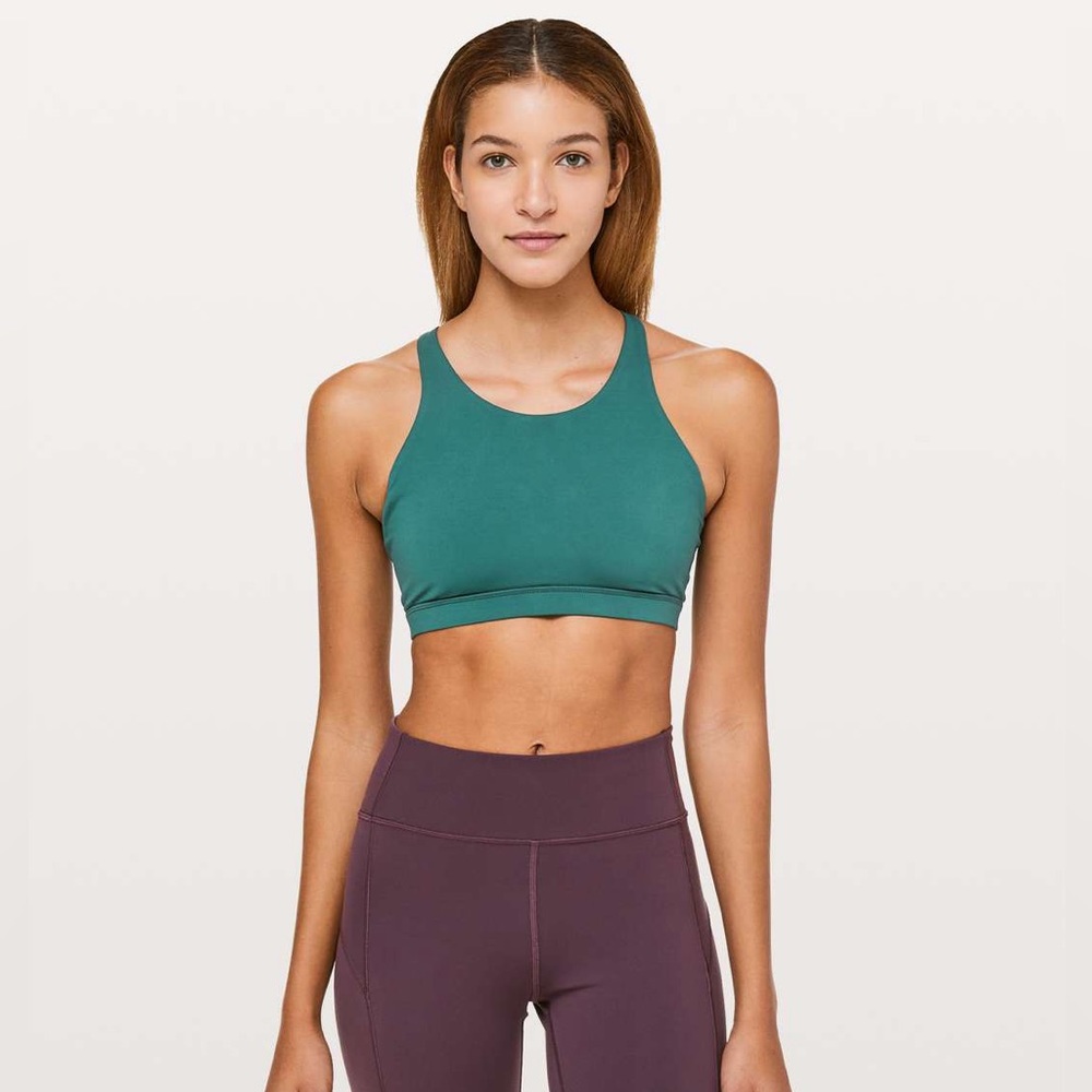 Lululemon Tied To It Bra Teal Size 6